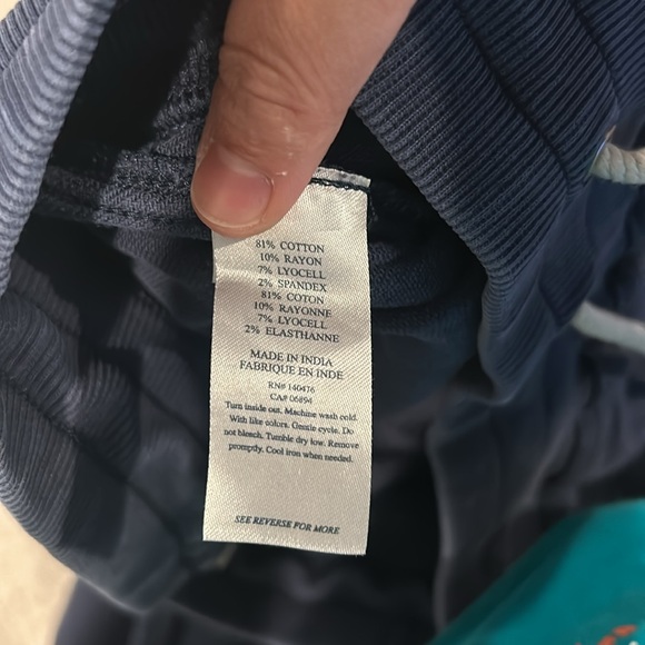 Faherty Cotton Blend High Rise Jogger. Size S - Picture 5 of 9